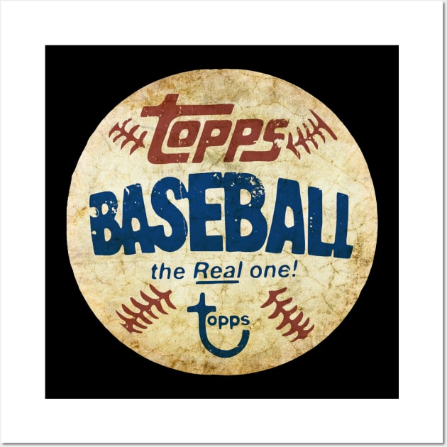 RETRO TOPPS BASEBALL THE REAL ONE! TOPPS Wall Art by Jejakseti